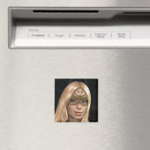Golden Butterfly Masked Fairy Fantasy Magnet (In Situ (Geschirrspüler))