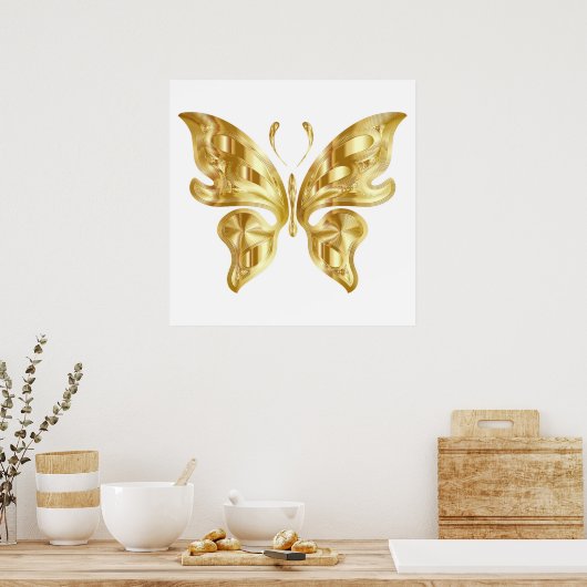GOLDEN BUTTERFLY POSTER (Küche)