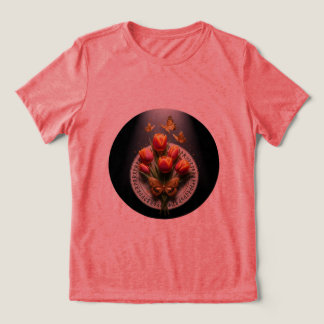 Golden Butterfly Tulip T - Shirt 🌷 🦋