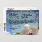 Golden Butterscotch Brot Pudding Rezept Postkarte (Vorne/Hinten)