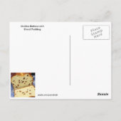 Golden Butterscotch Brot Pudding Rezept Postkarte (Rückseite)