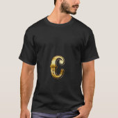 Golden C Letter T-Shirt (Vorderseite)