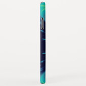 GOLDEN CADUCEUS VETERINÄRSYMBOL / Aquamarin blau Case-Mate iPhone Hülle (Hinten/Rechts)