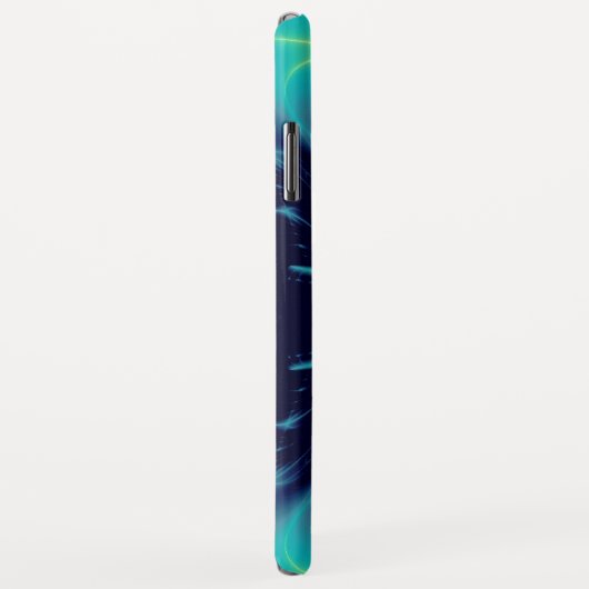 GOLDEN CADUCEUS VETERINÄRSYMBOL / Aquamarin blau Case-Mate iPhone Hülle (Hinten/Rechts)