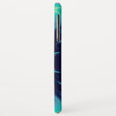 GOLDEN CADUCEUS VETERINÄRSYMBOL / Aquamarin blau Case-Mate iPhone Hülle (Hinten/Links)