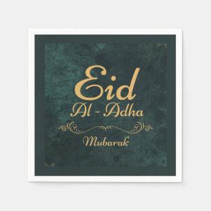 Golden Calligraphy Eid Al-Adha Mubarak 2025 Serviette