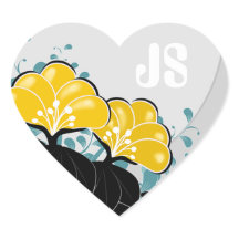 Golden Camellias Monogram Initials