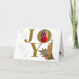 Golden Candles Holly Berries Freuen Weihnachten Fo