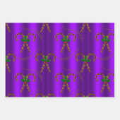 Golden Candy Cane Delight Geschenkpapier Set (Vorderseite 3)