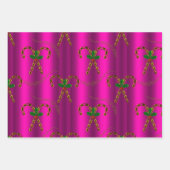 Golden Candy Cane Delight Geschenkpapier Set (Vorderseite)