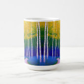 Golden Canopy - Eine Landschaft im Wald Kaffeetasse (Mittel)