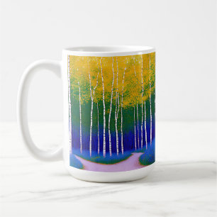 Golden Canopy - Eine Landschaft im Wald Kaffeetasse