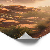 Golden Canyon Ride bei First Light Poster (Ecke)