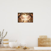 Golden Canyon Ride bei First Light Poster (Küche)