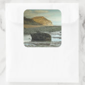 Golden Cap, Dorset Quadratischer Aufkleber (Tasche)