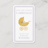 Golden Carriage Scratch-Off Game | Lavender Winner Visitenkarte (Vorderseite)