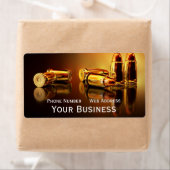 Golden Cartidges Business Card Rechteckige Aufkleb (Insitu)