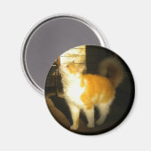 Golden Cat Magnet (Vorderseite/Rückseite)