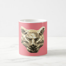 Golden Cat – Vergoldete Katze Goldener Kater Kaffeetasse