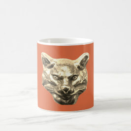 Golden Cat – Vergoldete Katze Goldener Kater Kaffeetasse