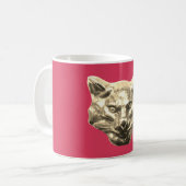 Golden Cat – Vergoldete Katze Goldener Kater Kaffeetasse (Vorderseite Links)