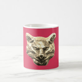 Golden Cat – Vergoldete Katze Goldener Kater Kaffeetasse