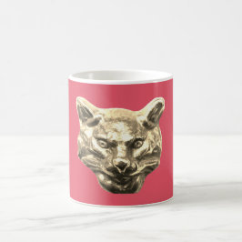 Golden Cat – Vergoldete Katze Goldener Kater Kaffeetasse