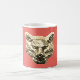 Golden Cat – Vergoldete Katze Goldener Kater Kaffeetasse