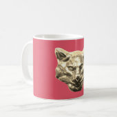 Golden Cat – Vergoldete Katze Goldener Kater Kaffeetasse (Vorderseite Links)