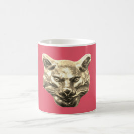 Golden Cat – Vergoldete Katze Goldener Kater Kaffeetasse