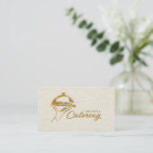 Golden Catering Fach Ornament Visitenkarte (Stehend Vorderseite)