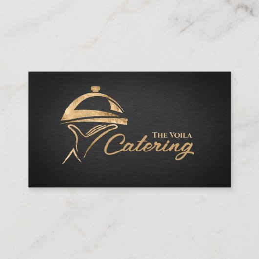 Golden Catering Fach Ornament Visitenkarte (Vorderseite)