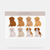 Golden Cavalier Hundemix Acrylschild (Vorderseite)