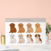 Golden Cavalier Hundemix Acrylschild (Hochzeit)