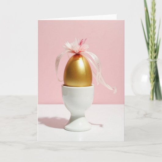 Golden Celebration Egg Card Karte (Vorderseite)