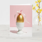 Golden Celebration Egg Card Karte (Gelbe Blume)