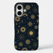 Golden Celestial Burst Case-Mate iPhone Hülle (Rückseite)