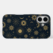 Golden Celestial Burst Case-Mate iPhone Hülle (Rückseite (Horizontal))