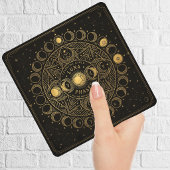 Golden Celestial Luna Phases Alchemical Harmony  Fliese