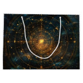 Golden Celestial Star Map (3) Große Geschenktüte (Rückseite)
