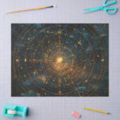 Golden Celestial Star Map (3) Seidenpapier (Basteln)