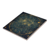 Golden Celestial Star Map (4) Fliese (Seite)