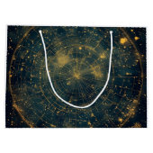 Golden Celestial Star Map (4) Große Geschenktüte (Rückseite)