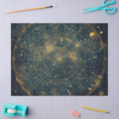 Golden Celestial Star Map (4) Seidenpapier (Basteln)