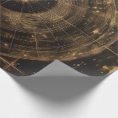 Golden Celestial Star Map (5) Geschenkpapier (Ecke)