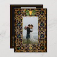 Golden Celtic Knot Ankündigung Datum freihalten Po