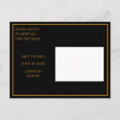 Golden Celtic Knot Ankündigung Datum freihalten Po (Rückseite)