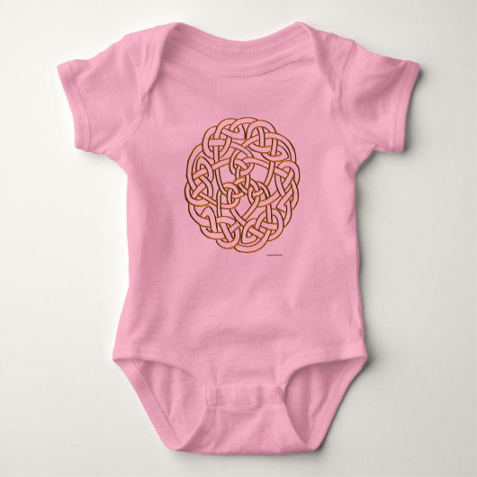 Golden Celtic Knot Baby Strampler (Vorderseite)
