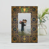 Golden Celtic Knot Dankeskarte (Stehend Vorderseite)