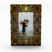 Golden Celtic Knot Frame Fotoblock (Vorderseite)
